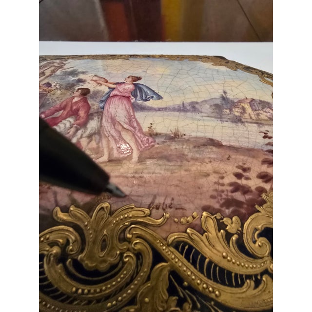 Antique Sevres Museum 24k Gold Porcelain Jewel Box For Sale - Image 10 of 12