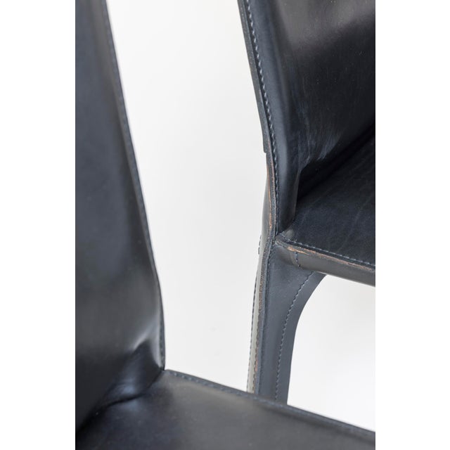 Animal Skin Model 413 Cab Dining Chairs by Mario Bellini for Cassina, 1977, Set of 6 For Sale - Image 7 of 16