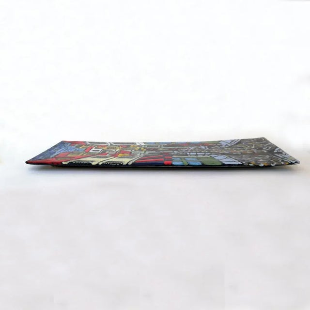 Mid-Century Italian Ceramic Decorative Panel by Hugo R.S.M. Republic of S. Marino, 1978 For Sale - Image 3 of 4