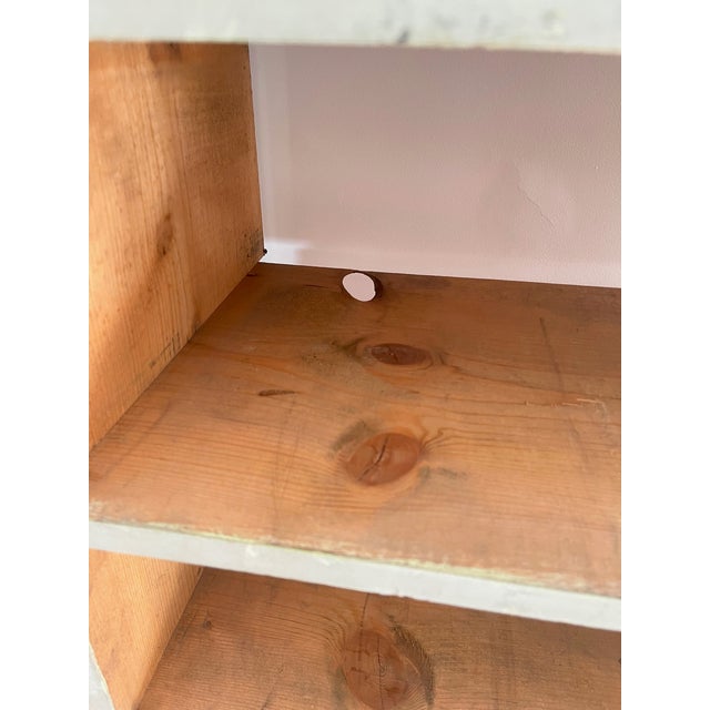 Large Antique Workshop Cabinet with Patinated Wooden Compartments, 1960s For Sale - Image 16 of 18