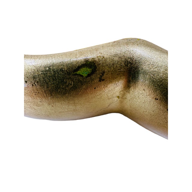 Vintage Gold Leaf Heart Shaped Ceramic Catchall With Lid For Sale - Image 4 of 10