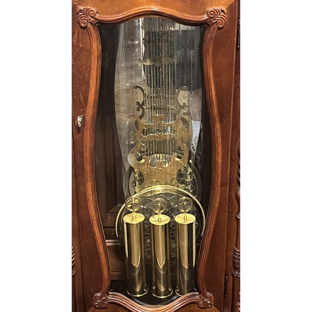 1990s Ridgeway Grandfather Clock For Sale - Image 4 of 4
