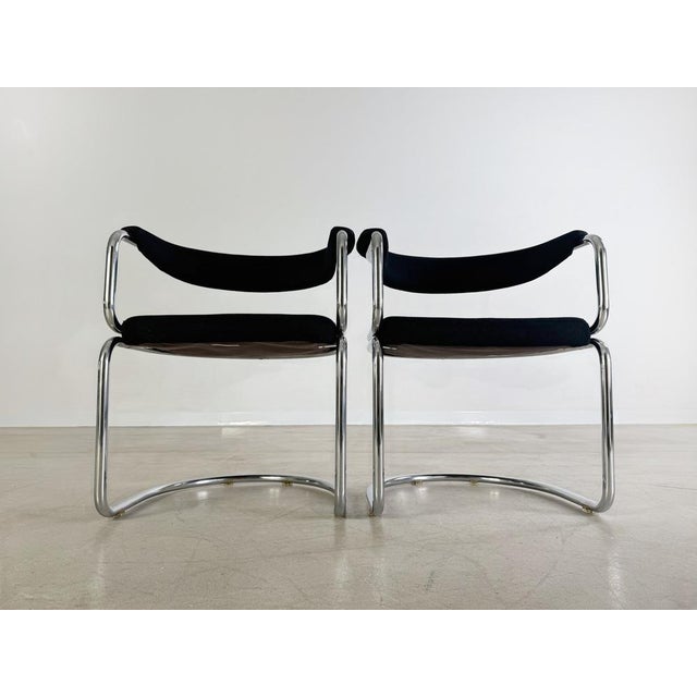 Mid-Century Modern Set of Bauhaus Cantilever Chairs in Chrome For Sale - Image 3 of 13
