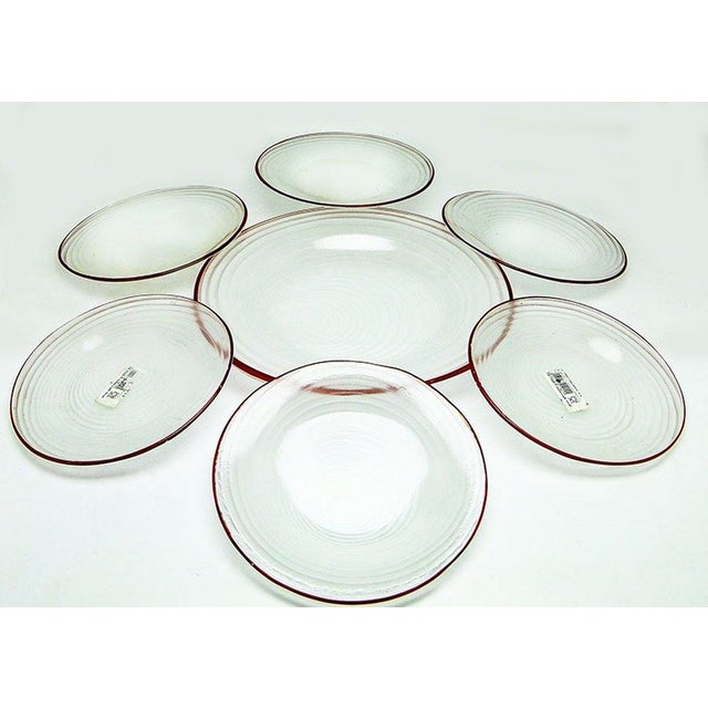 Rotor Dessert Set by J. Drost from Ząbkowice Gospodarcza Huta, Poland, 1974, Set of 7 For Sale - Image 9 of 9