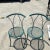 Metal Green Metal Outdoor Mid Century Mesh Chairs - Set of 2 For Sale - Image 7 of 7