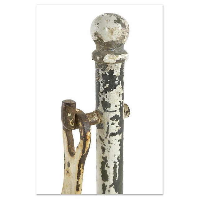 19th Century Iron Cradle with a White Patina For Sale - Image 4 of 7