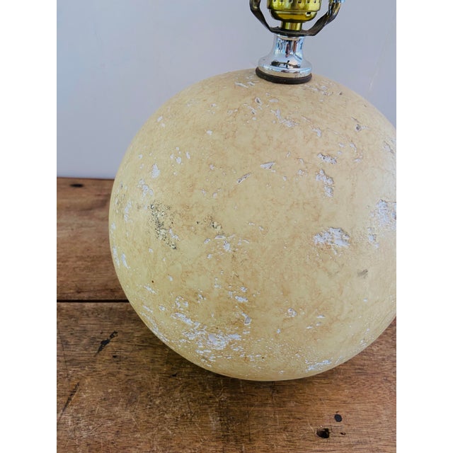 Mid-Century Modern Moonscape Cratered Table Lamp For Sale In Los Angeles - Image 6 of 9