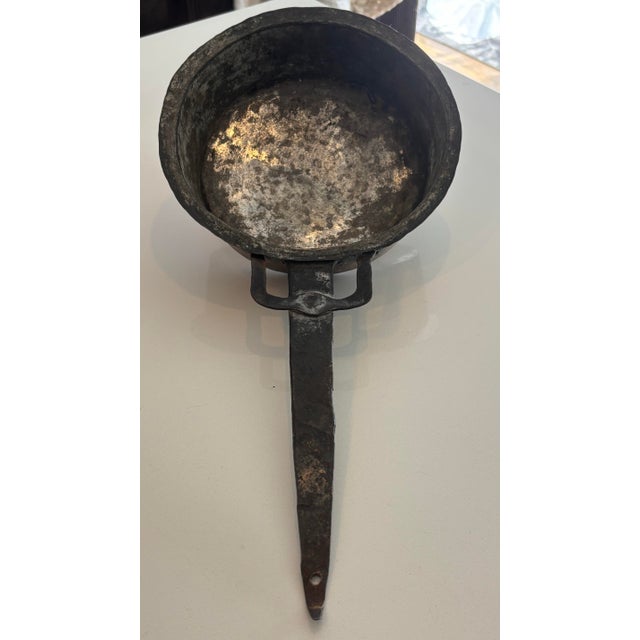 Copper Antique Hand Forged Copper & Iron Cookware Set- 3 Pieces For Sale - Image 8 of 12