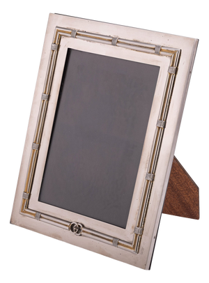 Vintage Italian Silver Plated-Photograph Frame from Gucci, 1920s