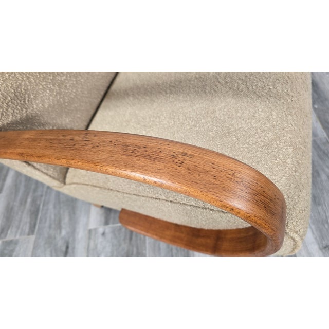 1940s Art Deco Lounge Chair from Jindrich Halabala, 1940s For Sale - Image 5 of 9