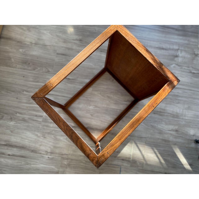 Brown Danish Modern Rosewood Side Table, Attributed to Jørgen Bækmark, Denmark Circa 1960s For Sale - Image 8 of 10