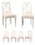 Set of Six 19th C. Lyre Back Chairs For Sale