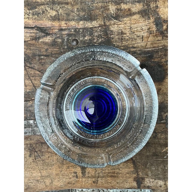 Vintage Mid-Century Modern Glass Ashtray For Sale - Image 4 of 8