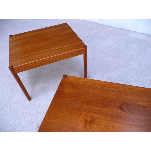 Magnus Olesen Teak Side Tables from Magnus Olesen, Set of 2 For Sale - Image 4 of 14