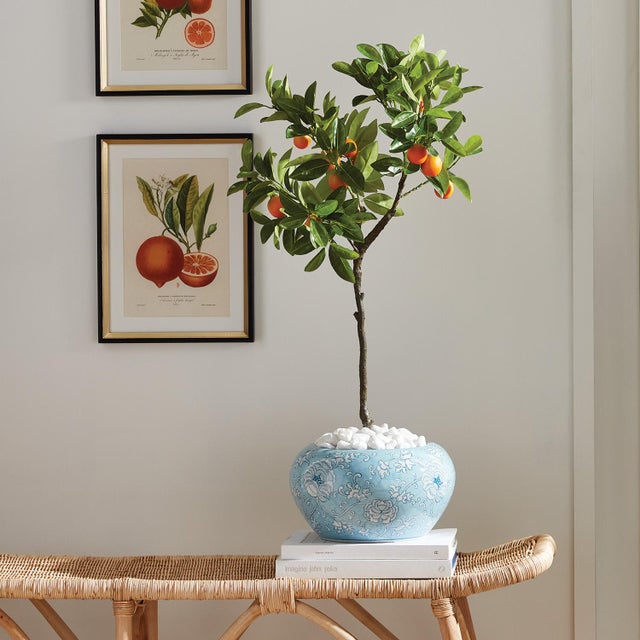 Realism Faux Kumquat Tree Drop-In 33" For Sale - Image 3 of 3