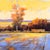 Hoping for One More Cut by Natasha Isenhour | Pastel Landscape with trees and a field For Sale