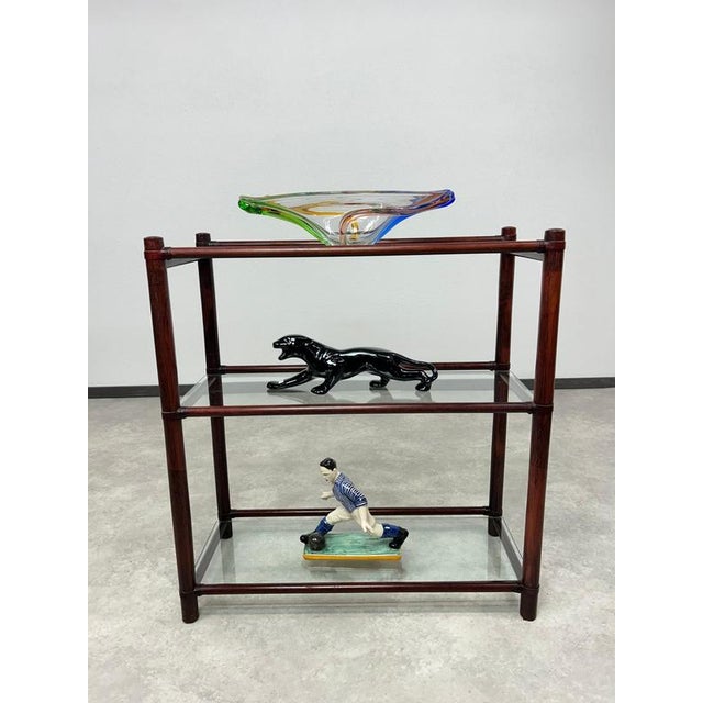 Mid-Century Modern Bamboo Etagere attributed to Gervasoni, 1970s For Sale - Image 6 of 12