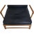 Colonial Chair in Ash and Black Leather from Ole Wanscher, 1990s For Sale - Image 4 of 13
