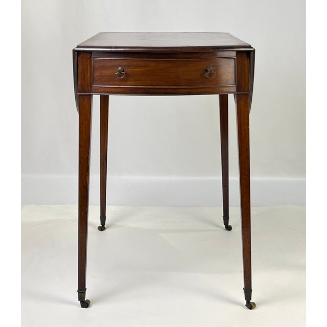 Early 19th Century Period Georgian Mahogany Pembroke Table With Banded Edge For Sale - Image 11 of 18