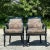The Vintage Regency Navy Lacquered Paisley Lounge Chairs are a stunning pair that combine bold elegance with a touch of...
