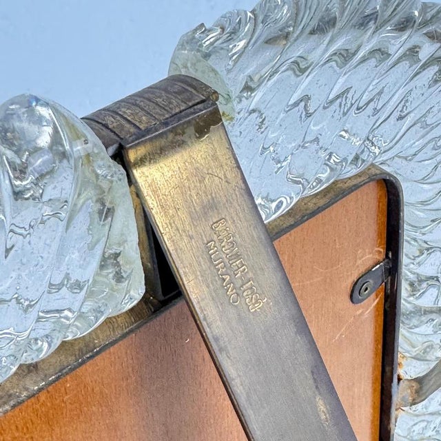 Murano Glass and Brass Photo Frame by Ercole Barovier for Barovier & Toso, 1940s For Sale - Image 18 of 18