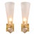 Modernist Hand-Blown Smoked Garnet Conical Murano Glass & Orbital Drop Sconces For Sale