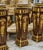 Elegant Louis XV Wood Pedestal With Marble Top, Three Drawers & Bronze Ornaments For Sale - Image 4 of 4
