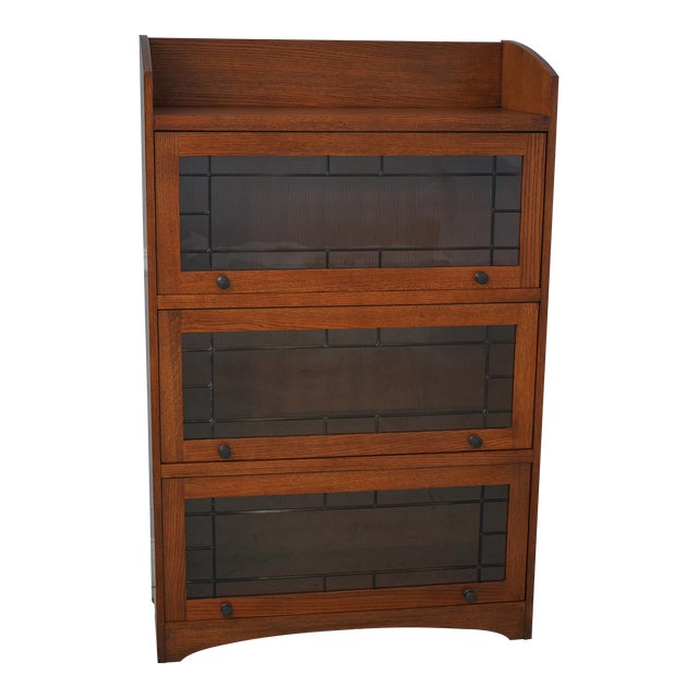 Mission Oak Arts & Crafts Stickley Style Bookcase | Chairish