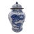 Contemporary White & Blue Small Dragon Temple Jar For Sale