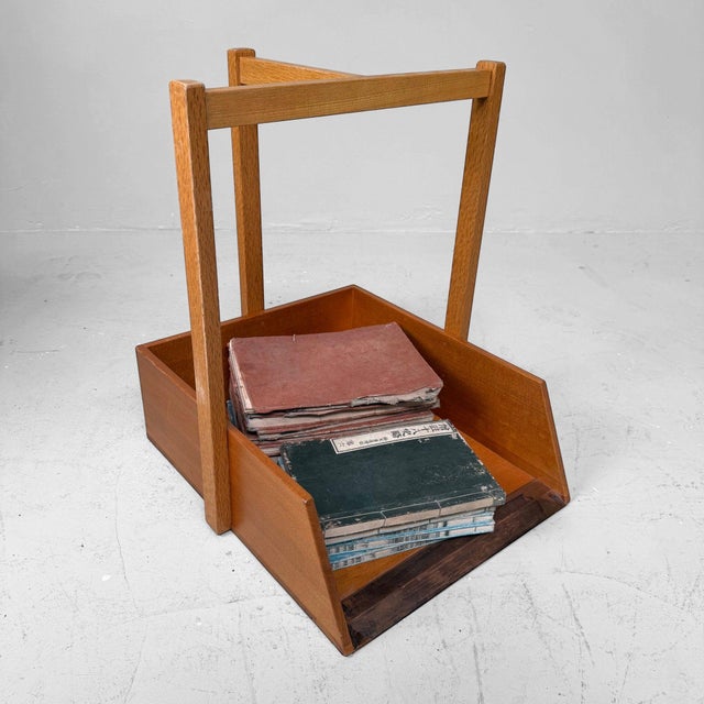 Vintage Japanese Wooden Chiritori Dustpan with Copper Rim, 1960s For Sale - Image 9 of 14