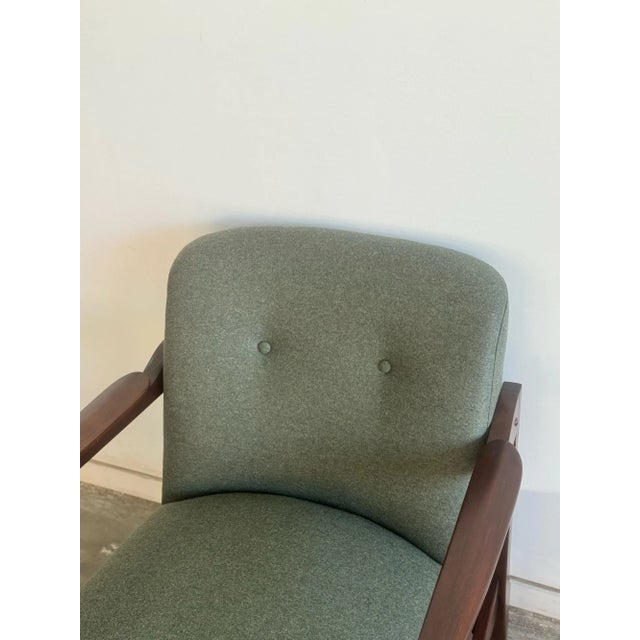 1960s Sculpted Walnut Lounge Chairs - Pair For Sale - Image 9 of 9