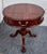 Chippendale Pennsylvania House Mahogany Drum Table Vintage Pedestal Ball Claw Feet Side For Sale - Image 3 of 15