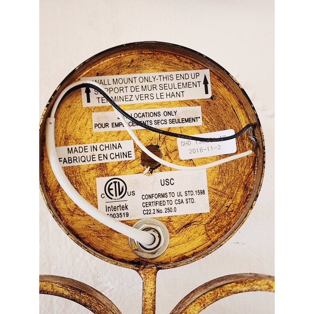 Visual Comfort Gilt Iron Wall Sconces - a Pair For Sale - Image 16 of 16