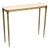 Antique Italian Brunished and Gilt Brass Console with Carrara Marble Top, Venice, 1920s For Sale - Image 3 of 9