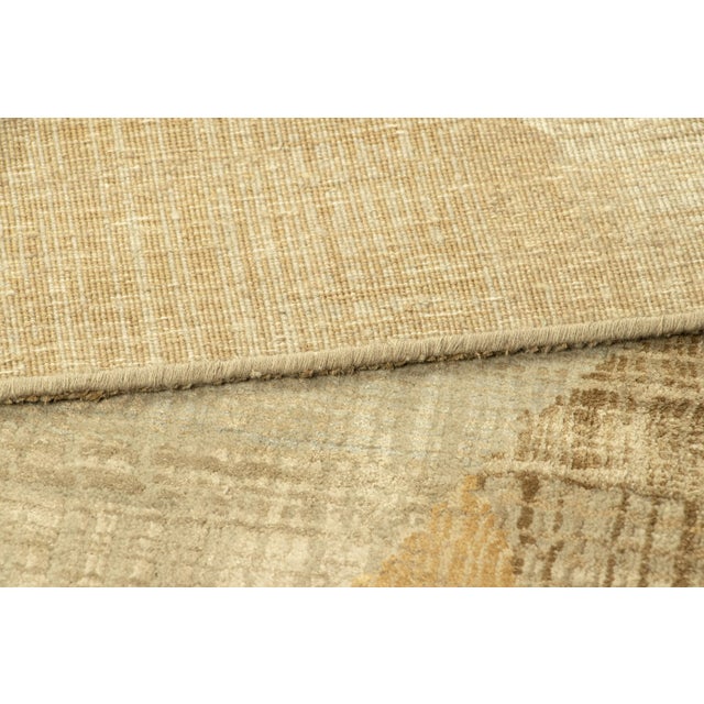 Beige Rug & Kilim’s Abstract Rug With Beige-Brown and Cream Geometric Patterns For Sale - Image 8 of 8