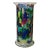 Monique Nichols One-of-a-Kind Hand-Painted Art Glass Sculpture Vase, Signed & Dated 1998 For Sale