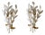 Laurel Bouquet Sconces by Vereinigte Werkstätten, Munich, 1950s, Set of 2 For Sale
