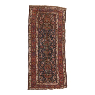 1880s Antique Persian Kurdish Rug, 04'05 X 10'00 For Sale