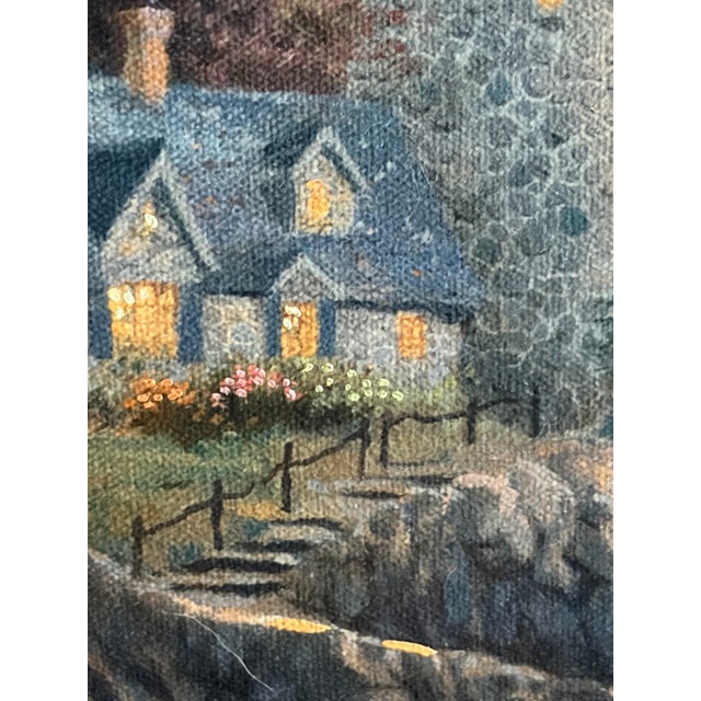 1990s 1990s Thomas Kinkade "Sea of Tranquility" Gallery Proof (G/P) Canvas – Rare Gold Seal For Sale - Image 5 of 12