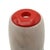 White Mid 20th Century Multicolored Alabaster Candlestick Holder W/ Red and Teal Accent For Sale - Image 8 of 8