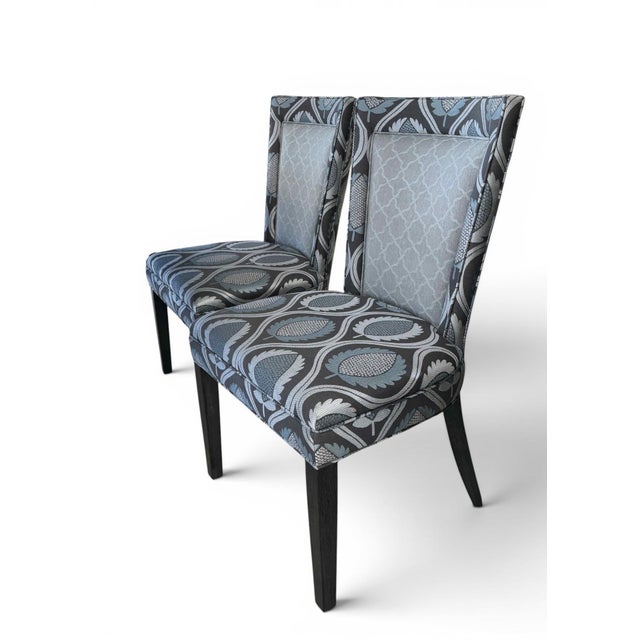 Wood Contemporary Jessica Charles Colette Dining Chairs - Set of 8 For Sale - Image 7 of 17