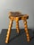 Mid-Century Modern Mid-Century Brutalist French Artisanal Handmade Wood Turned Tripod Stool, 1960s For Sale - Image 3 of 17