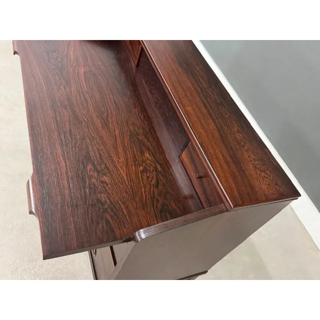 Mid 20th Century Riis Antonsen Danish Modern Rosewood Secretary Desk For Sale In Boston - Image 6 of 9
