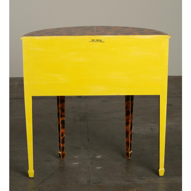 1980s Maitland Smith FAUX-Tortoise-Shell Console Table ‘Trompe L'oeil’ Masterpiece For Sale In Los Angeles - Image 6 of 18