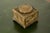 Tiffany Studios Tiffany Studios New York Pine Needle Bronze Doré and Favrile Slag Glass Inkwell For Sale - Image 4 of 12