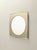 Vintage Italian Square Beige Wall Mirror with a Beveled Glass, 1970s For Sale - Image 6 of 13