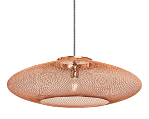Ufo Copper Fiber Pattern Lamp by Atelier Robotiq