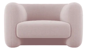 Jacob Armchair in Fabric Boucle Rose by Collector Studio