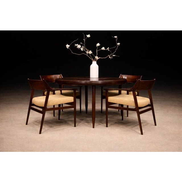 Set of Four Brazilian Rosewood Armchairs / Dining Chairs by Jorge Jabour, Cantù, 1960s - Lot 634–615A For Sale - Image 11 of 18