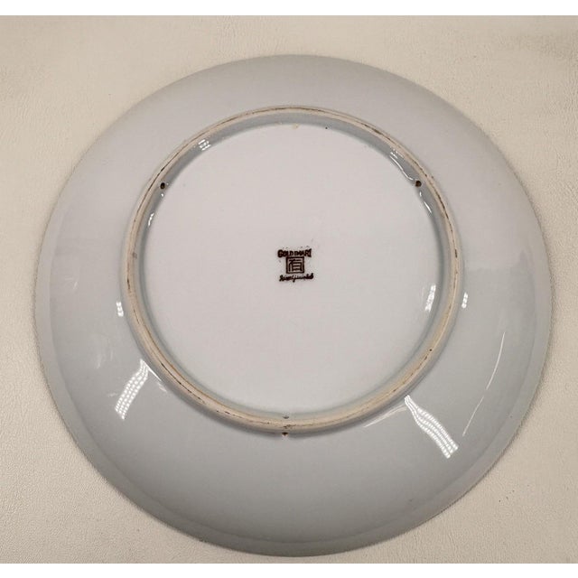 Vintage 11" Hand-Painted "Gold Imari" Japanese Porcelain Charger Plate For Sale - Image 4 of 11